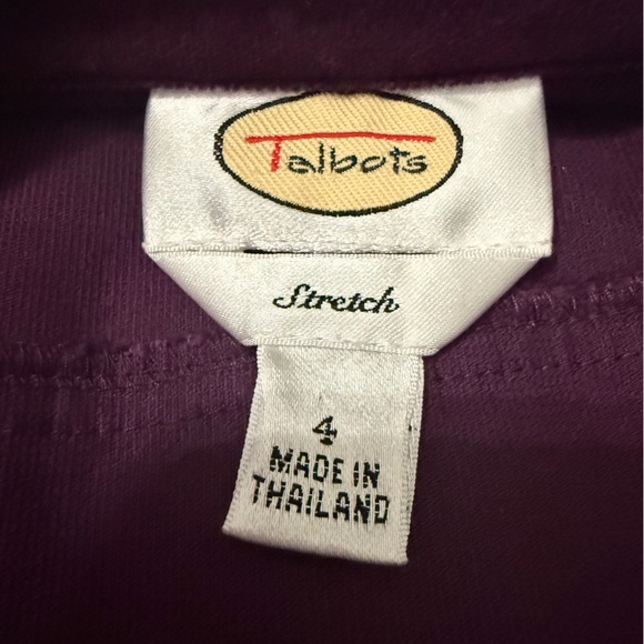 Talbots Rich Purple Jacket - Picture 5 of 9